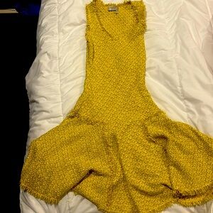 Lanvin yellow dress 36
